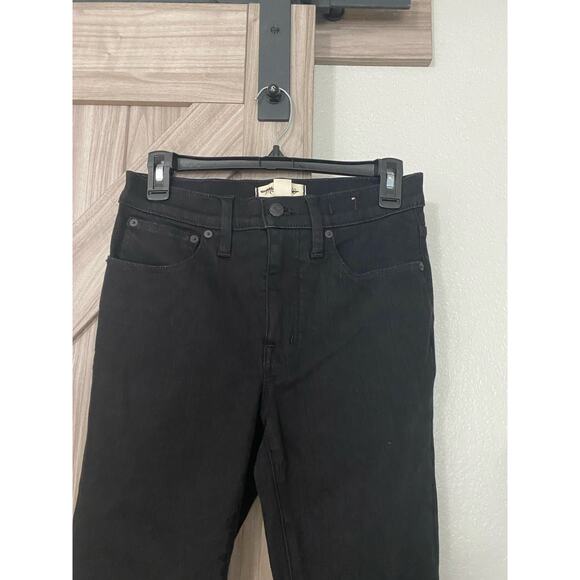 NWT Madewell Kickout Crop jeans 27 Black - Picture 4 of 9